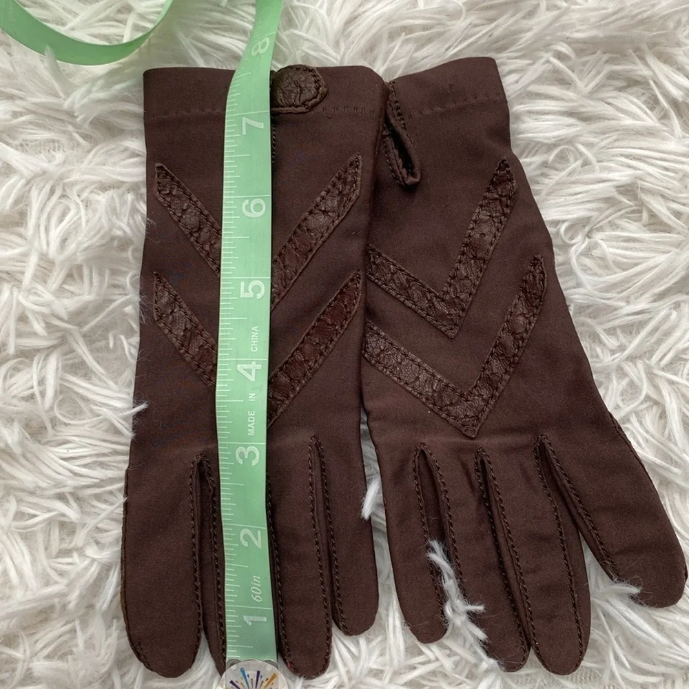 Isotoner vintage brown driving gloves - Picture 7 of 8